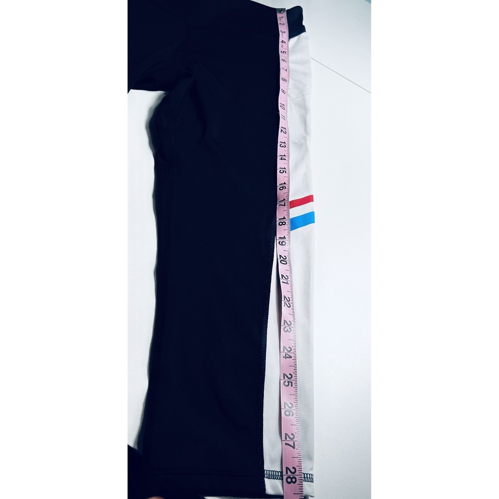 Champion High Rise 20"‎ Training Leggings Blue white Size M Yoga Capri - Picture 10 of 11